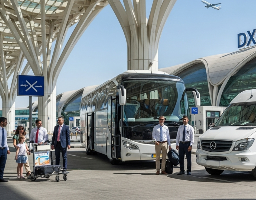 Coaster bus rental Dubai